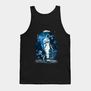 Astronaut In Meteor Shower Tank Top